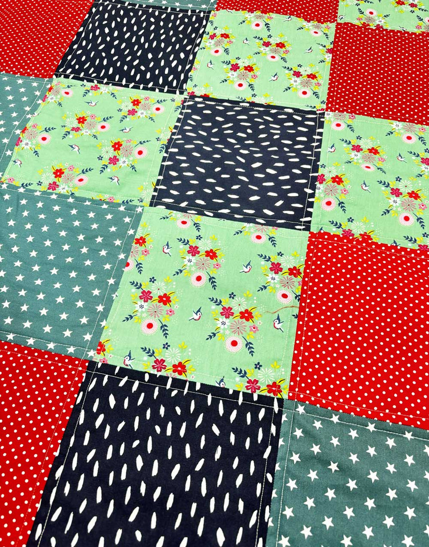 Beginner's Patchwork Square Quilt Kit, Clothkits®