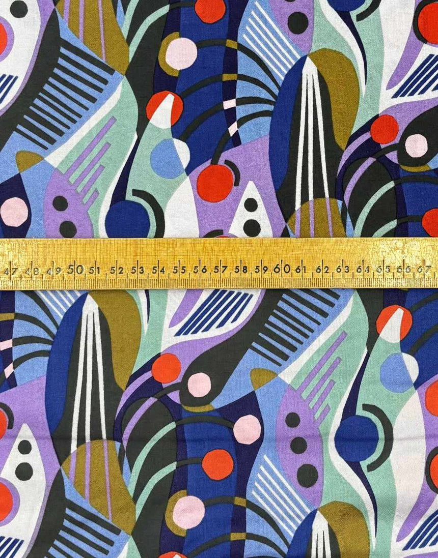 Abstract Dreams Wildscape Rayon Fabric by Pip & Lo