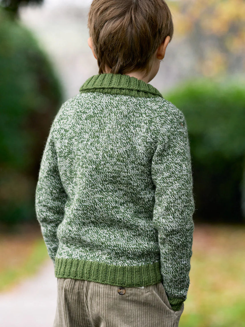 Clover Shawl Collar Knitting Pattern for ColourLab Twist DK Yarn