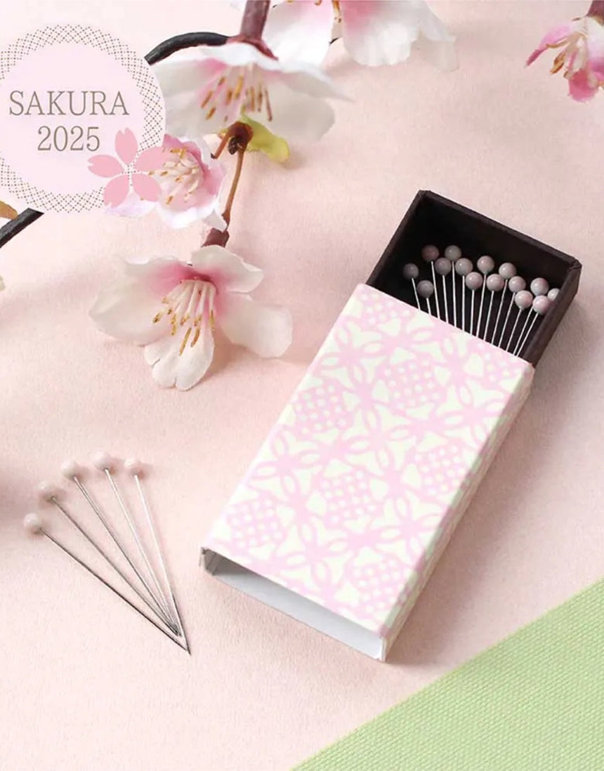 Cohana Pink Sakura Glass-Head Pins in Box (Limited Edition)