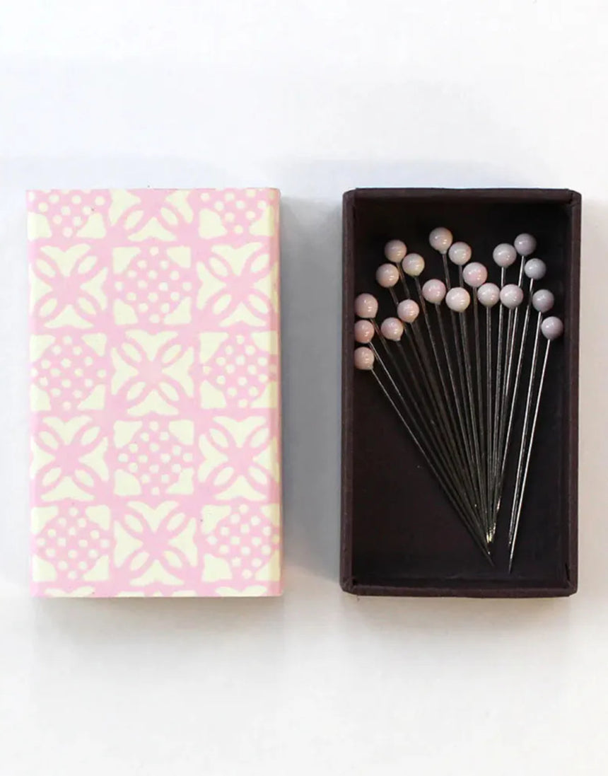 Cohana Pink Sakura Glass-Head Pins in Box (Limited Edition)