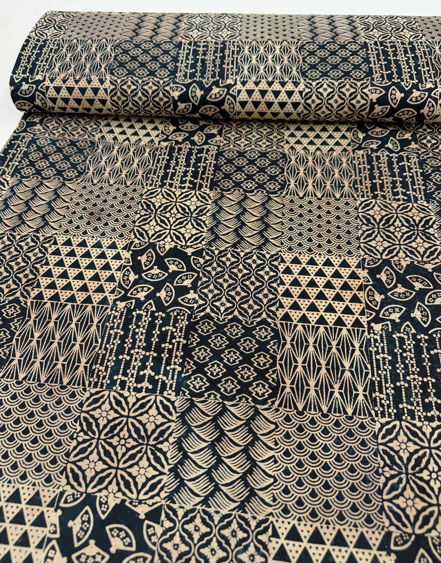 Patchwork Ink Handcrafted Batik Cotton Fabric