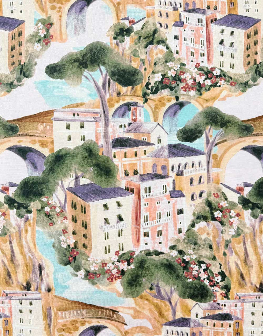 Italian Summer Cotton Canvas Fabric