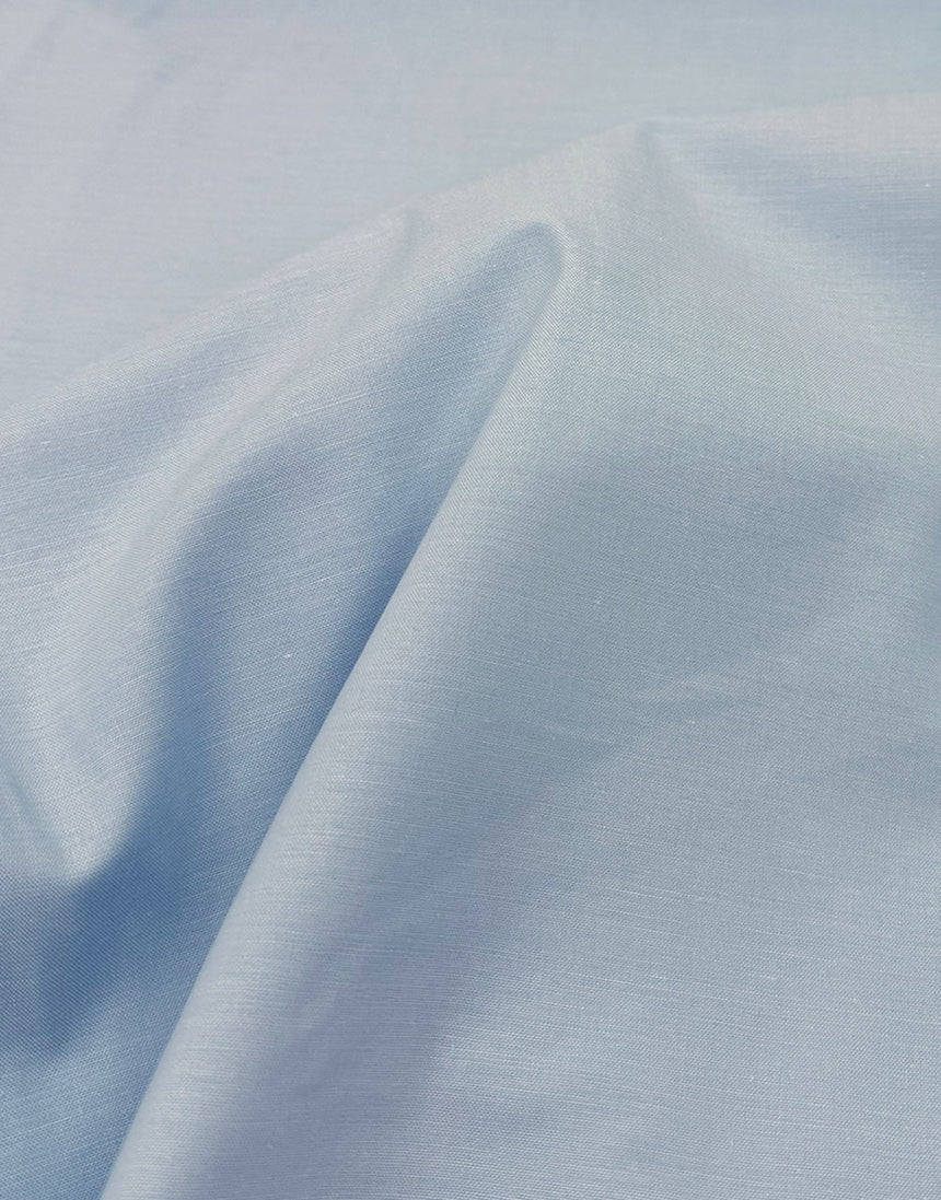 Pale Blue Yarn Dyed Cotton Chambray Fabric