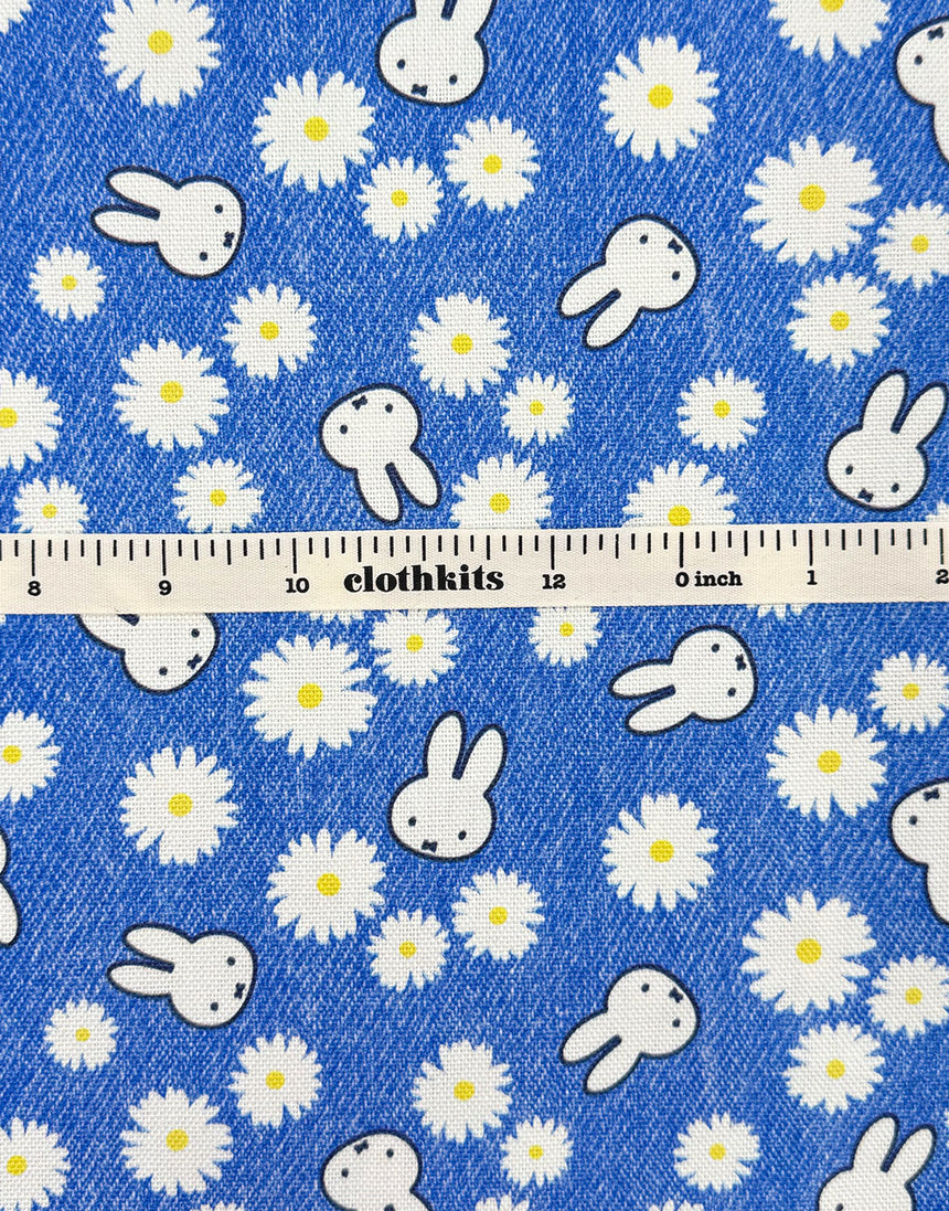 Miffy Daisy Cotton Canvas Fabric