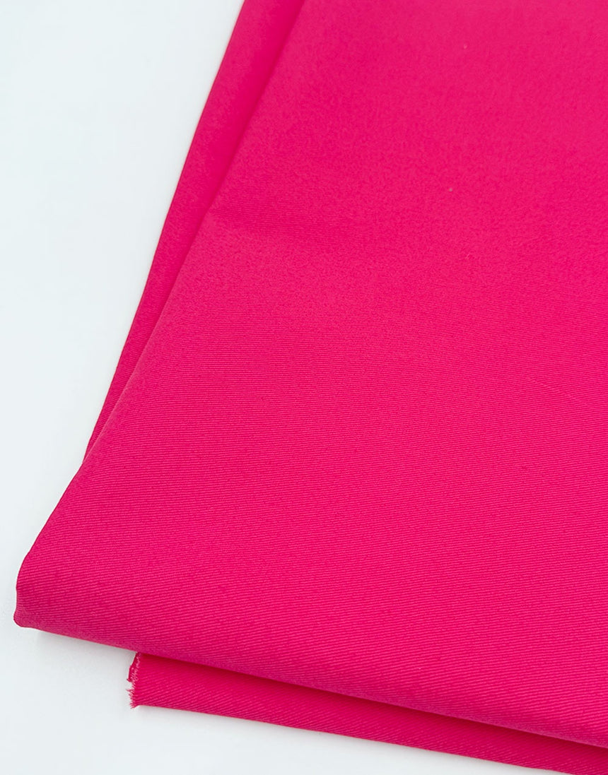 Cerise Pink Cotton Drill Fabric
