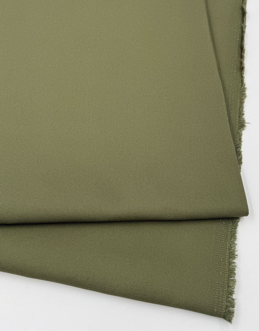 Olive Green Cotton Drill Fabric