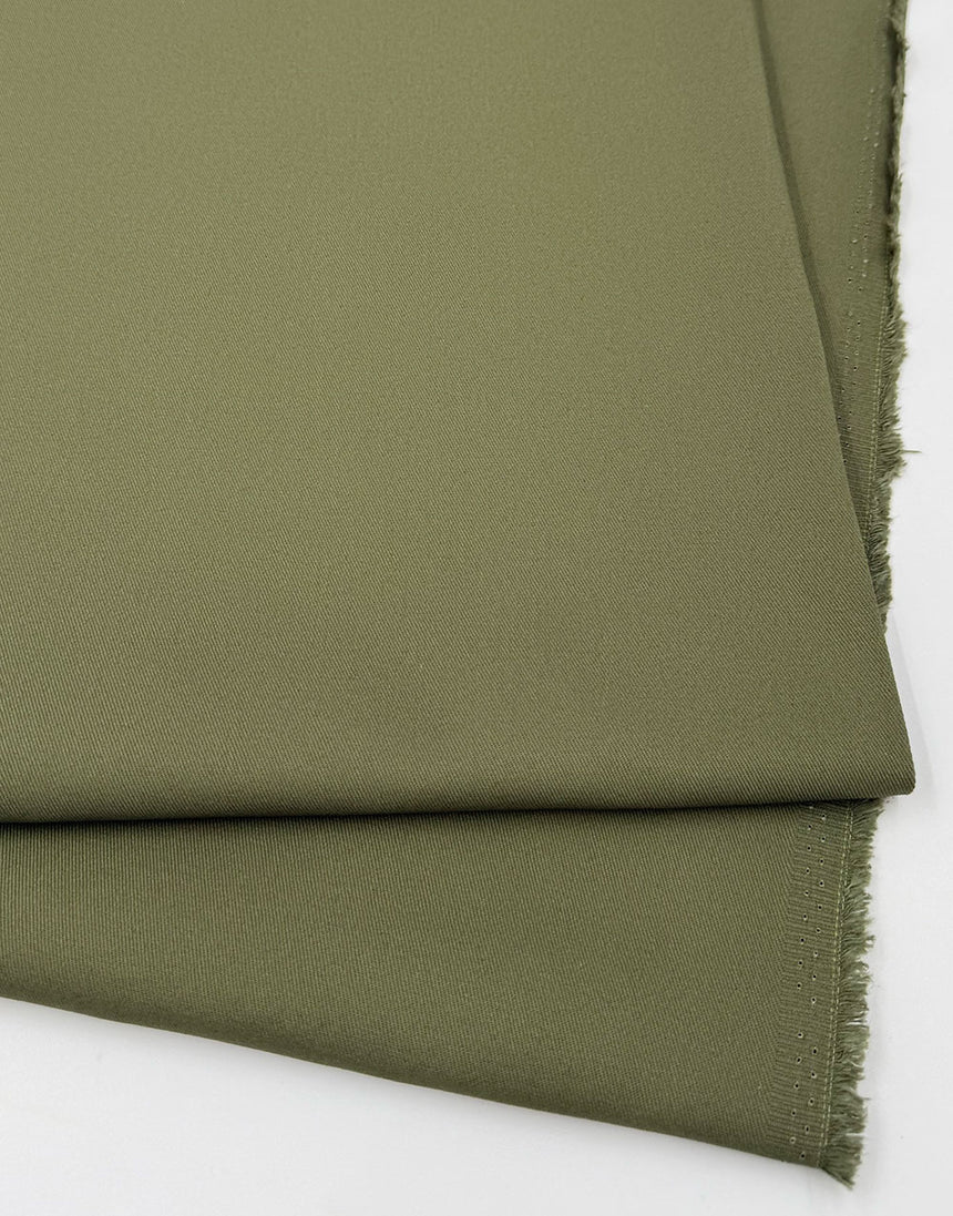 Olive Green Cotton Drill Fabric