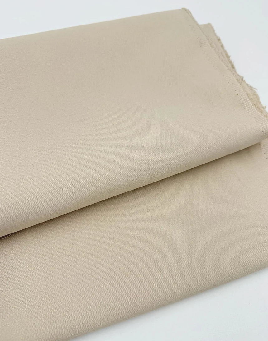 Remnant 1m - Stone Cotton Drill Fabric