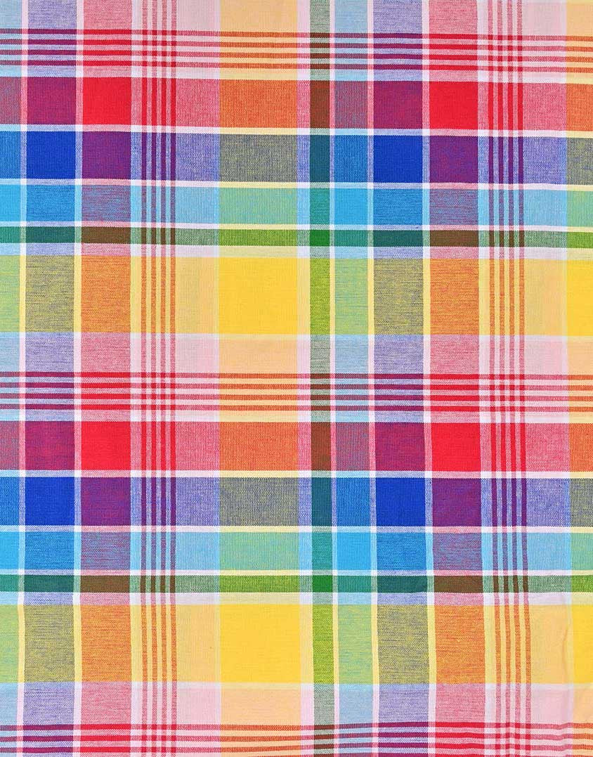 Tutti Frutti Check Madras Cotton Fabric