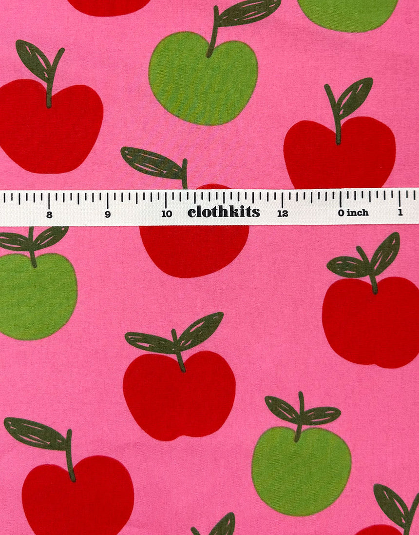 Pink Apple Cotton Poplin Fabric