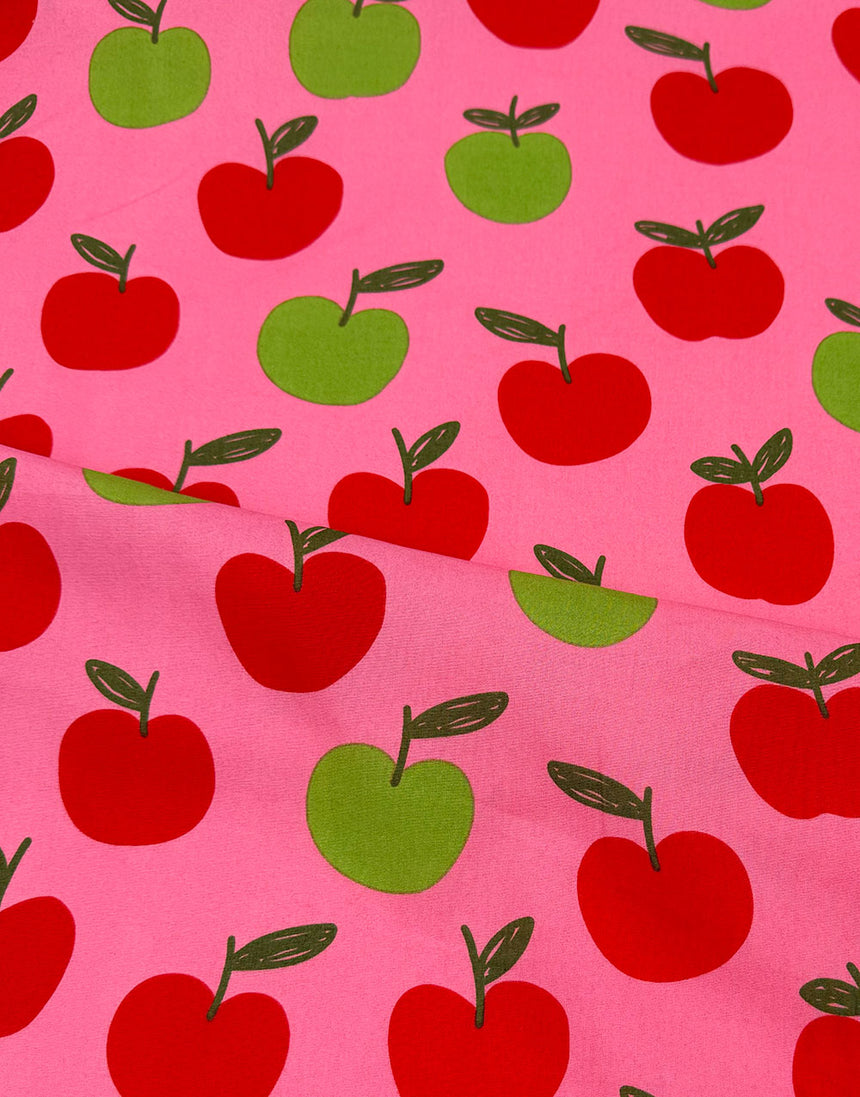 Pink Apple Cotton Poplin Fabric