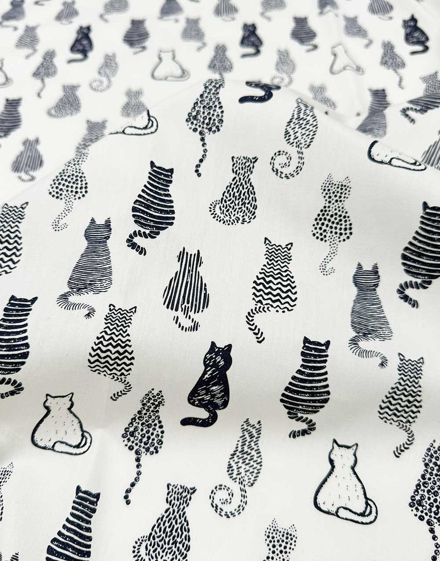 Cat Parade Cotton Poplin Fabric