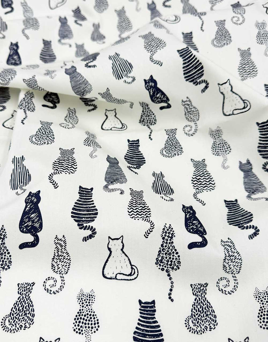 Cat Parade Cotton Poplin Fabric