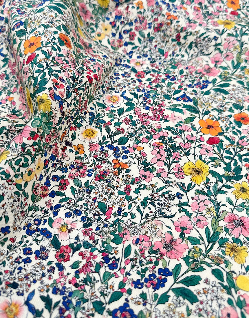 Wildflower Garden Cotton Poplin Fabric