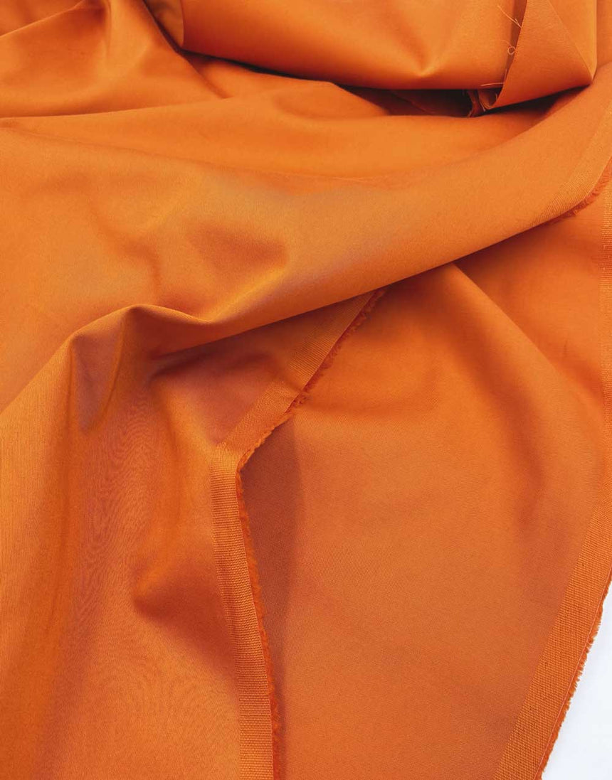 Marigold Orange Cotton Peach Sateen Fabric