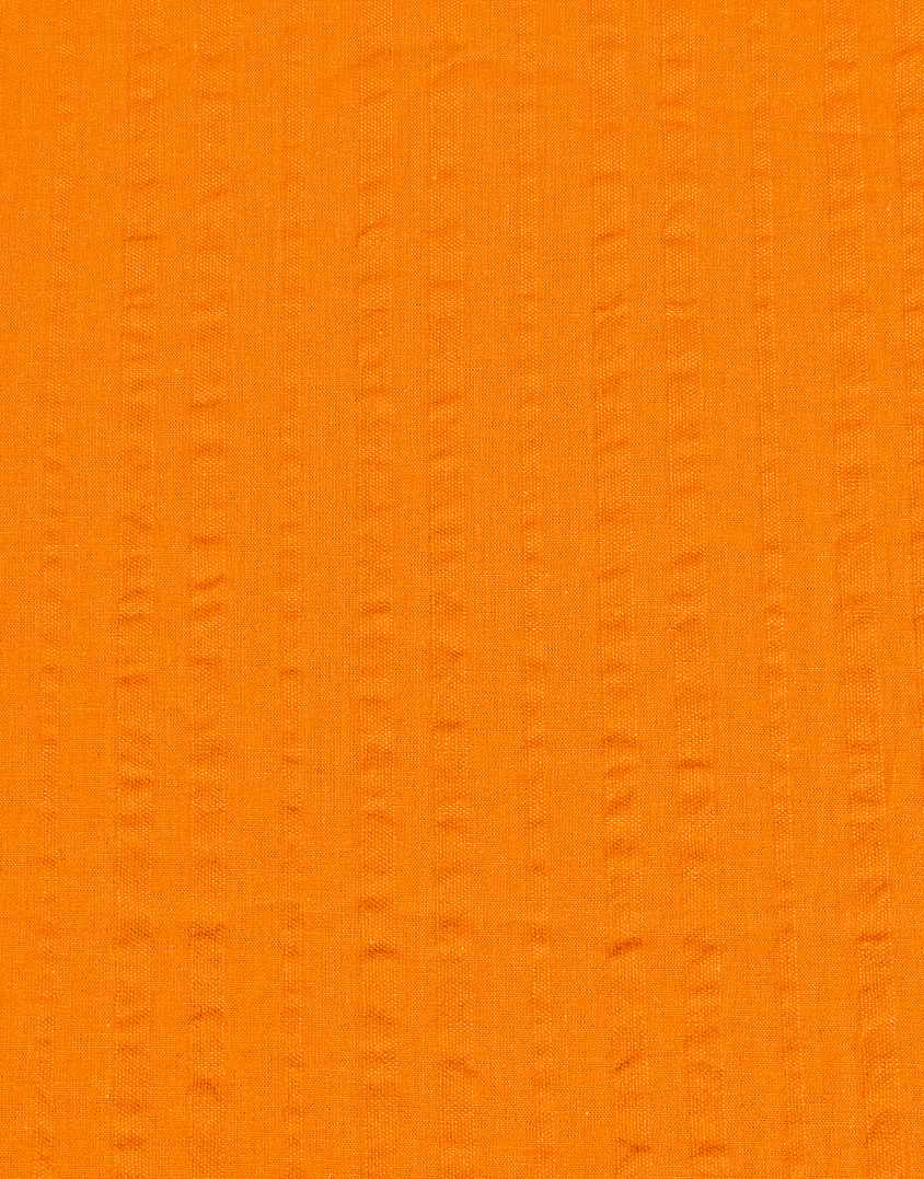 Orange Ribbon Seersucker Cotton Fabric