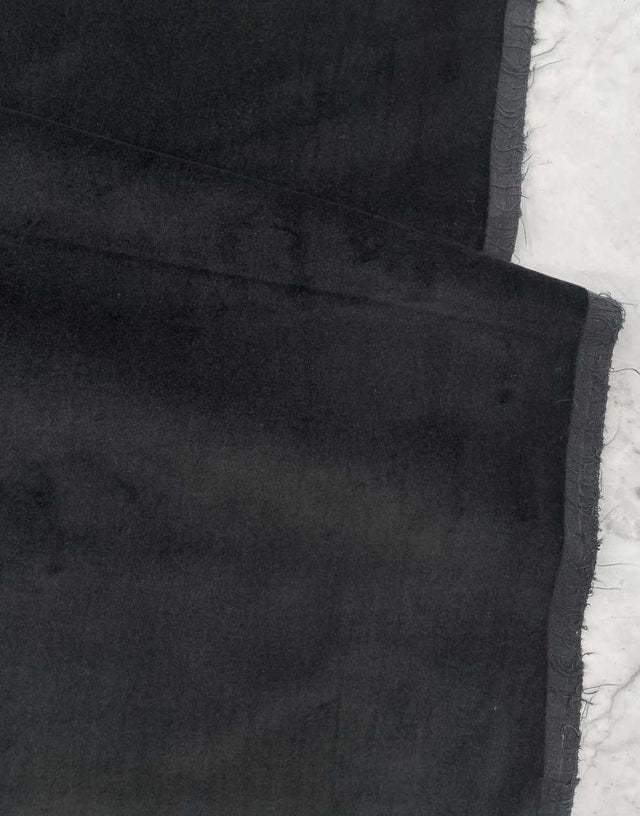 Not Specified Velvet Black Cotton Velvet Fabric 15685