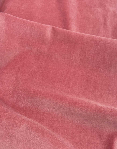 Dusty Pink Cotton Velvet Fabric