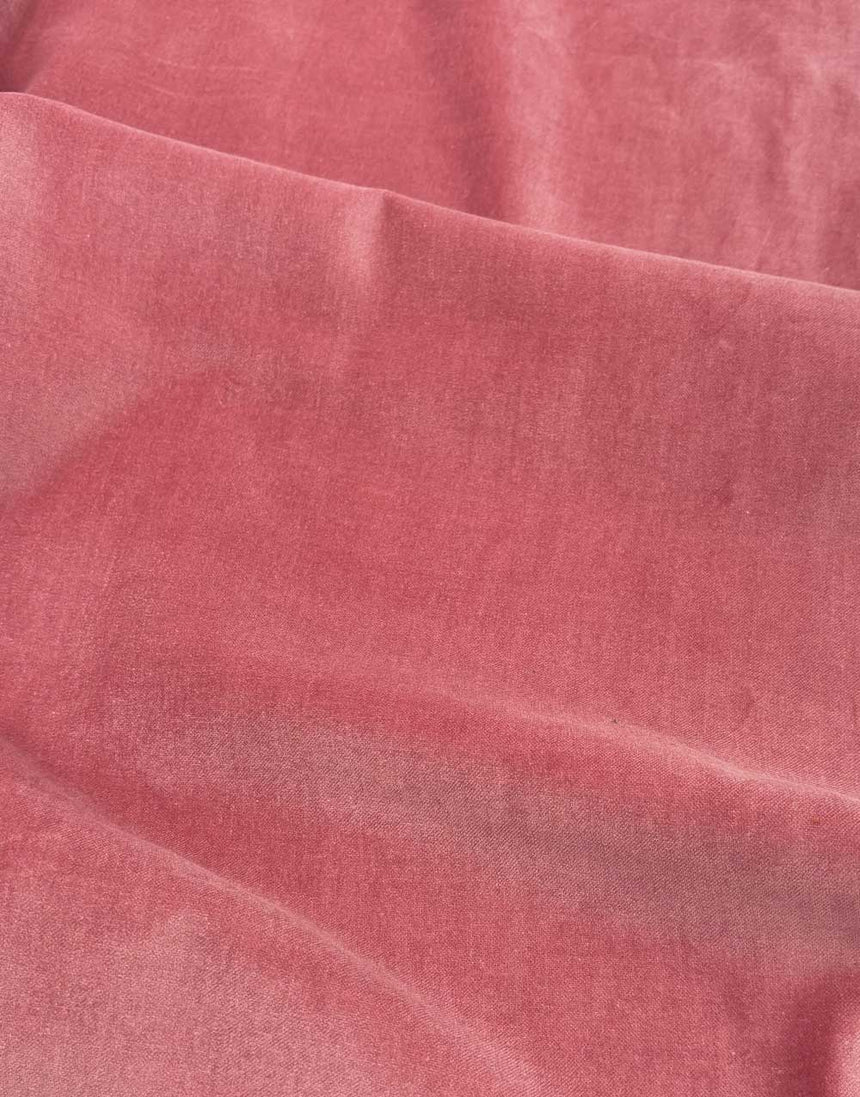 Dusty Pink Cotton Velvet Fabric