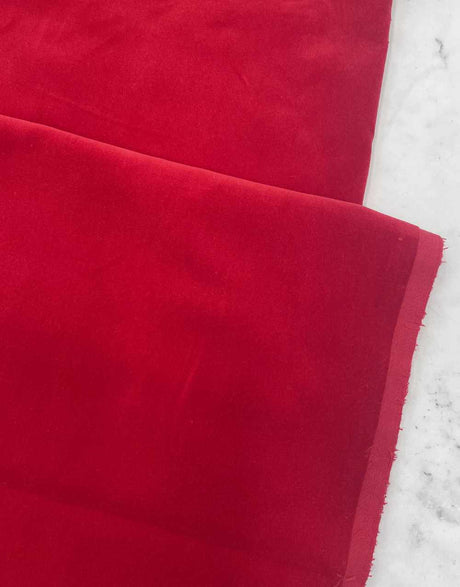 Not Specified Velvet Red Cotton Velvet Fabric 11918