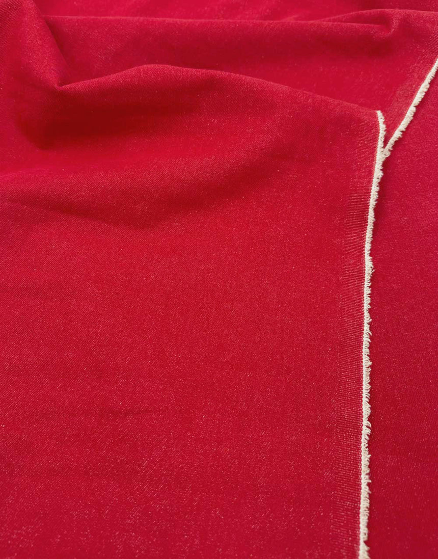 Foundry Denim Collection - Tomato Red Washed Denim