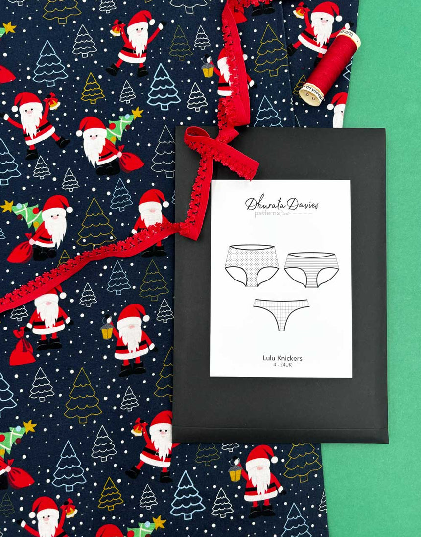 Christmas Knickers, Lulu Knicker Making Kit