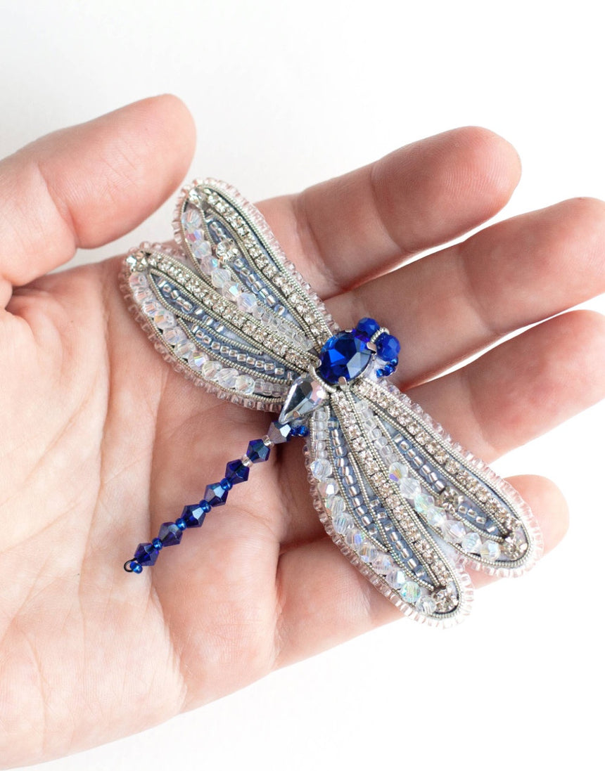 Dragonfly Beaded Embroidery Brooch/Hanging Decoration Kit