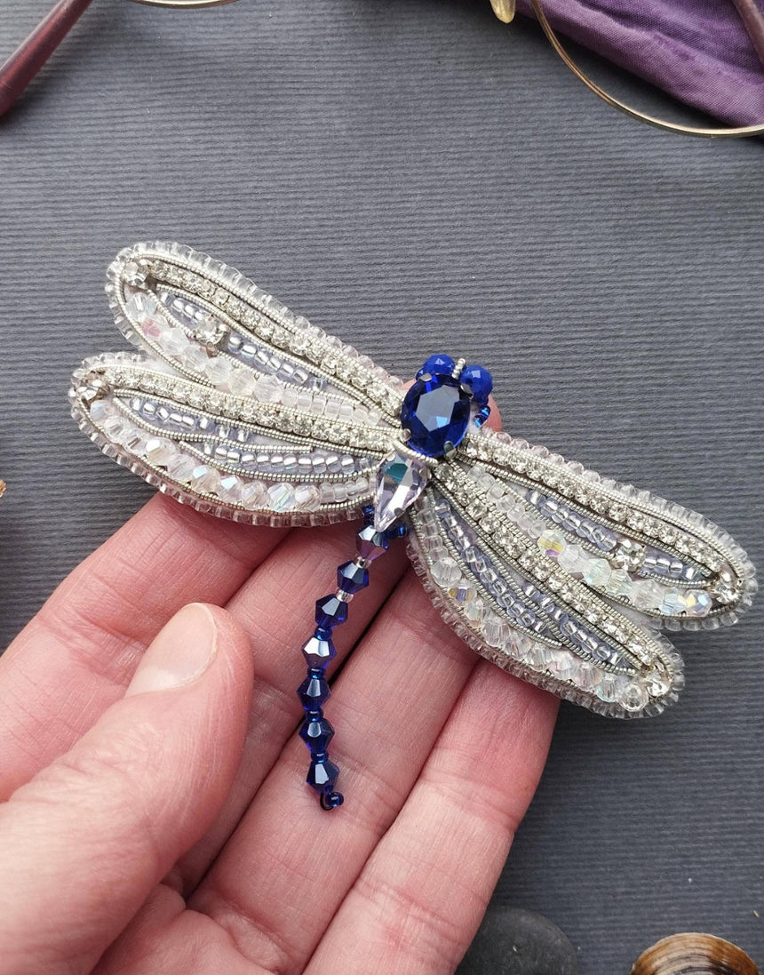 Dragonfly Beaded Embroidery Brooch/Hanging Decoration Kit
