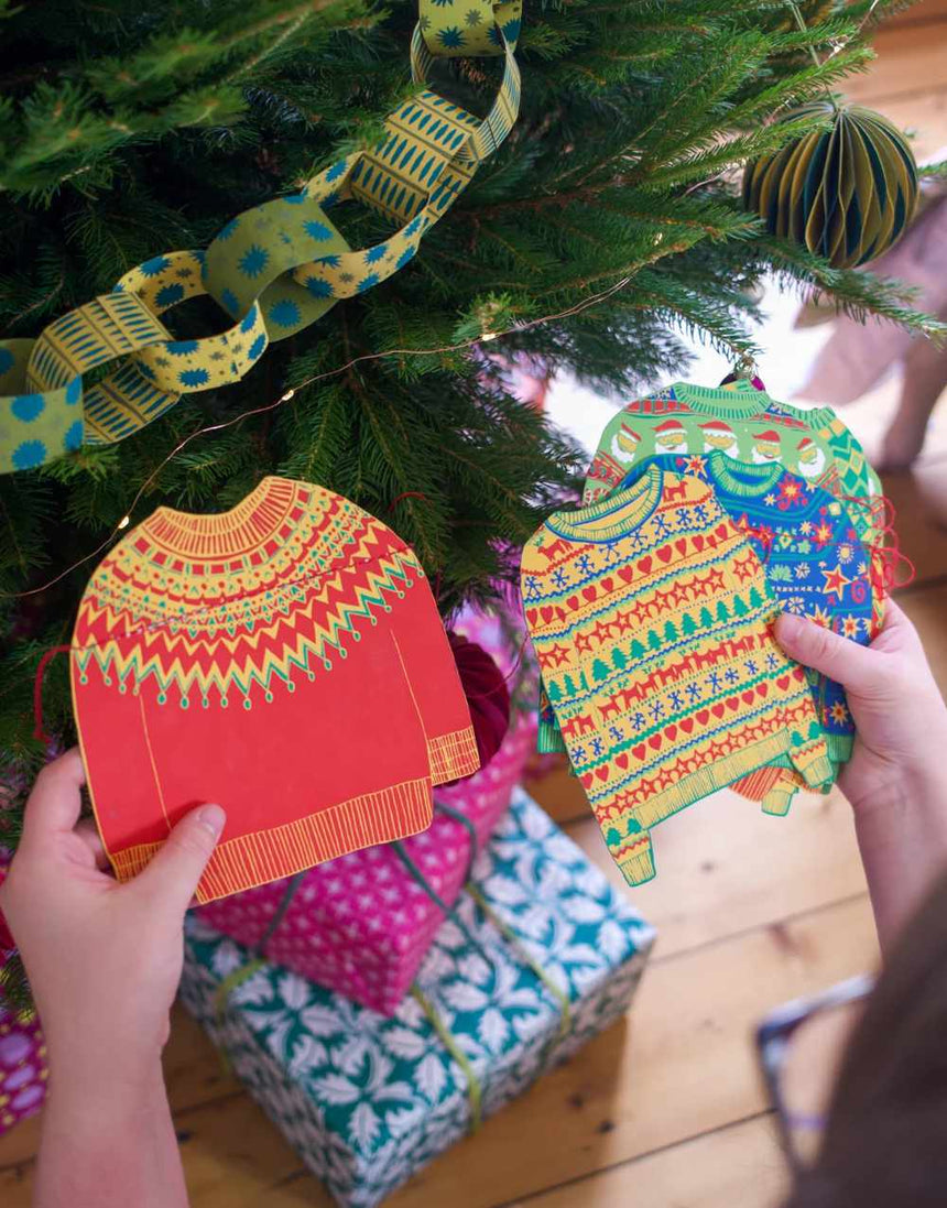 Christmas Jumpers Paper Garland, East End Press