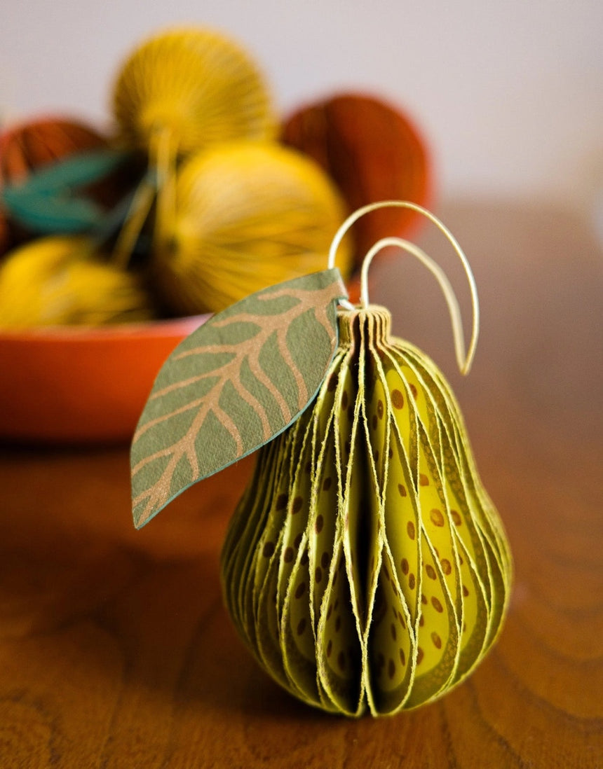 Pear Honeycomb Decoration, East End Press