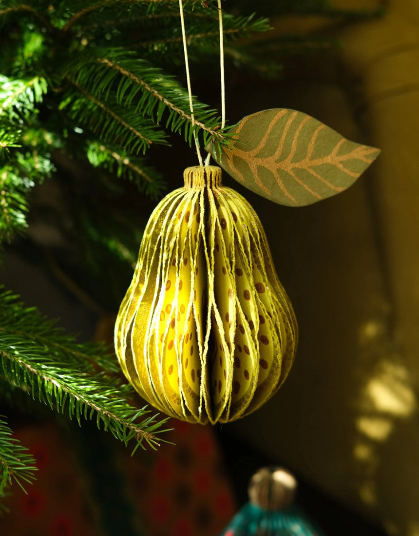 Pear Honeycomb Decoration, East End Press