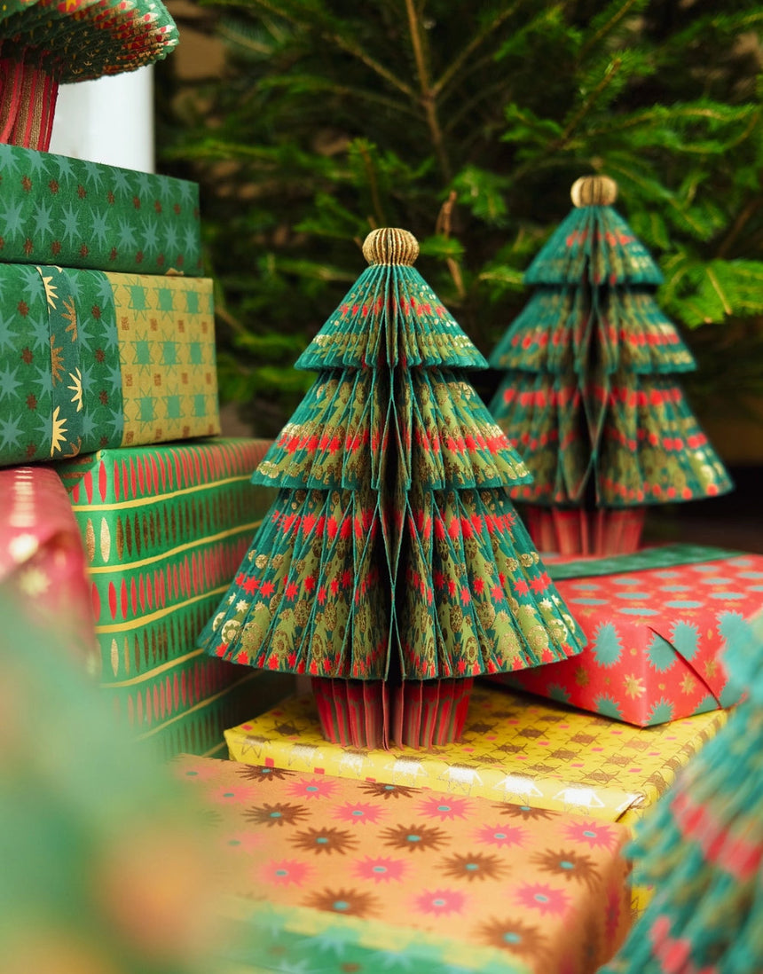 Christmas Fir Tree Honeycomb Decoration, East End Press