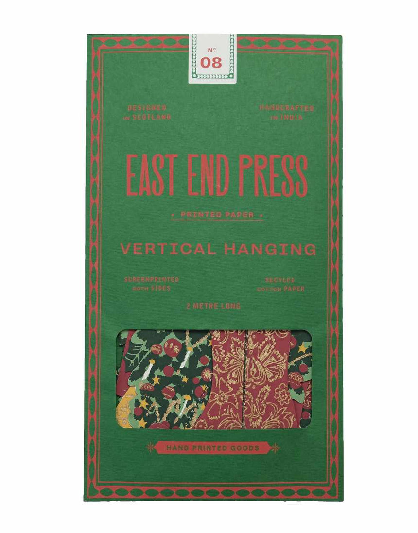 Traditional Vertical Wall Hanging Paper Garland, East End Press