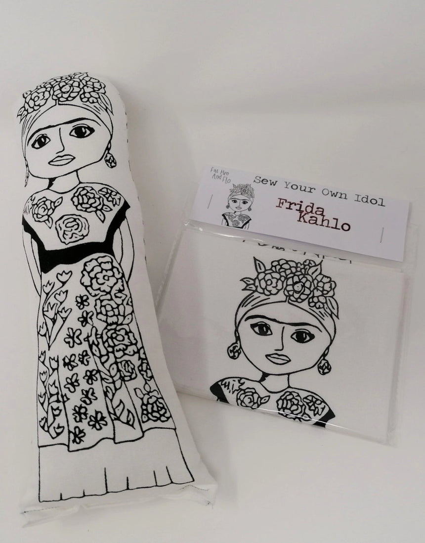 Frida Kahlo Sew Your Own Idol Doll Kit, Fat Hen & Flo