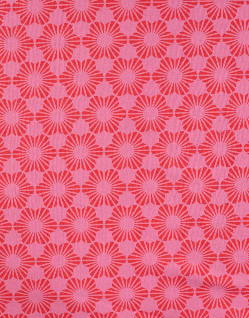 Disco Daisy French Terry Fabric