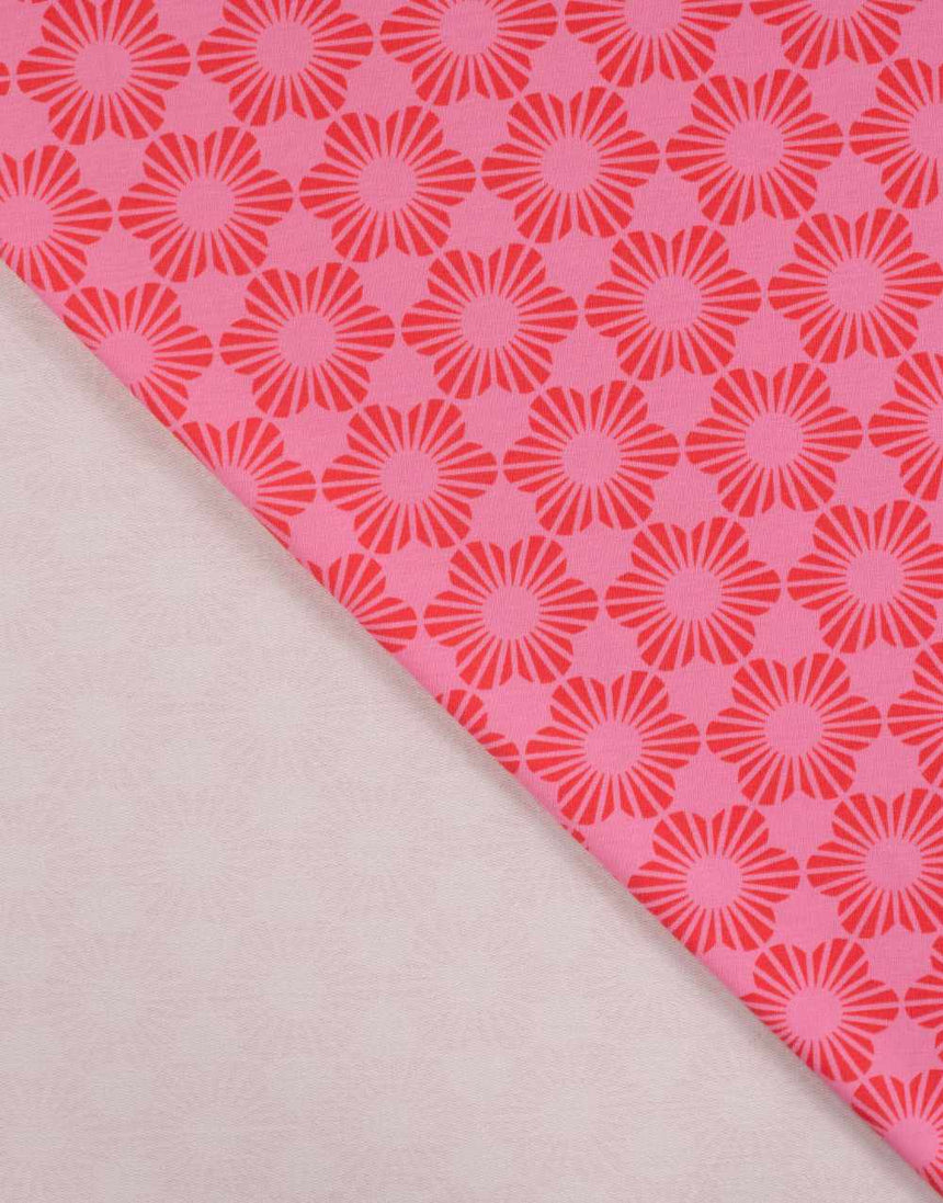 Disco Daisy French Terry Fabric