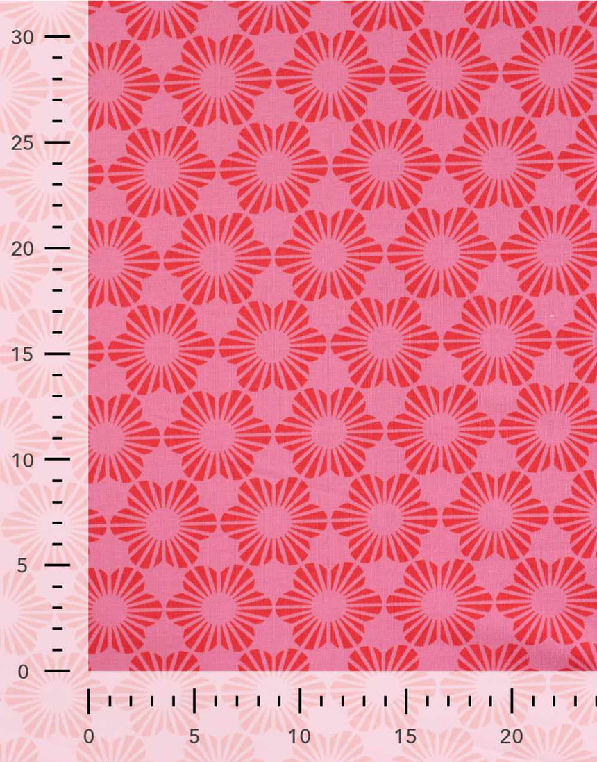 Disco Daisy French Terry Fabric