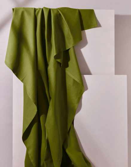 Matcha Leaf Gabardine Cotton Fabric, Atelier Brunette