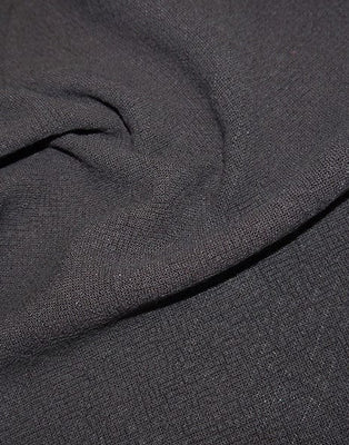 Remnant 1.85m - Dark Grey Stonewashed Linen Viscose Fabric