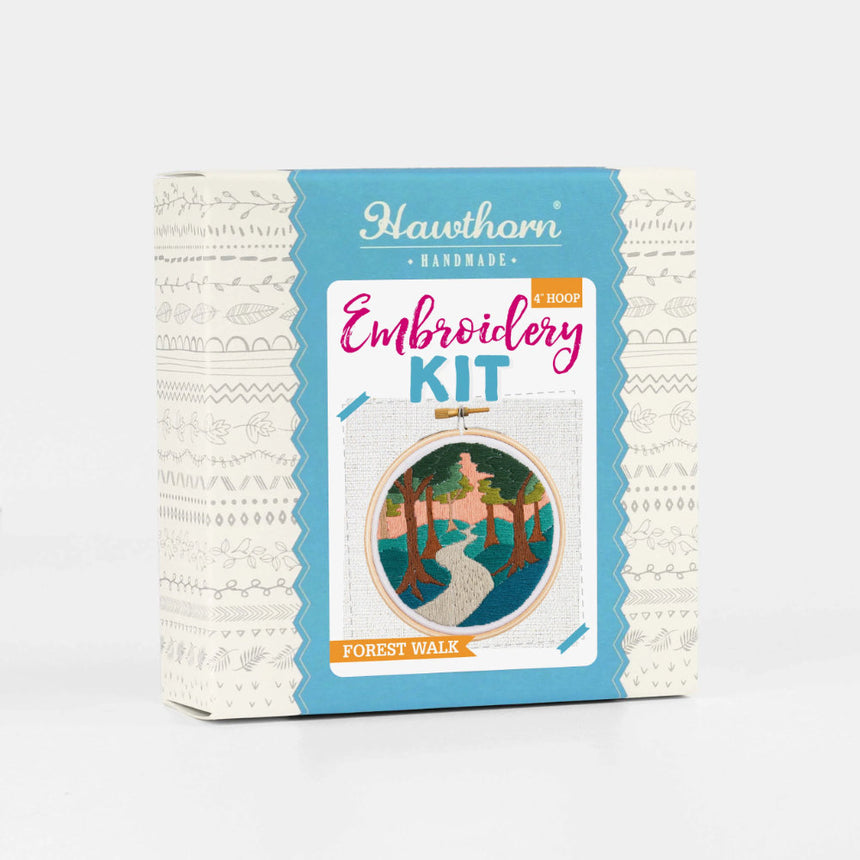 Forest Walk Mini Embroidery Kit, Hawthorn Handmade