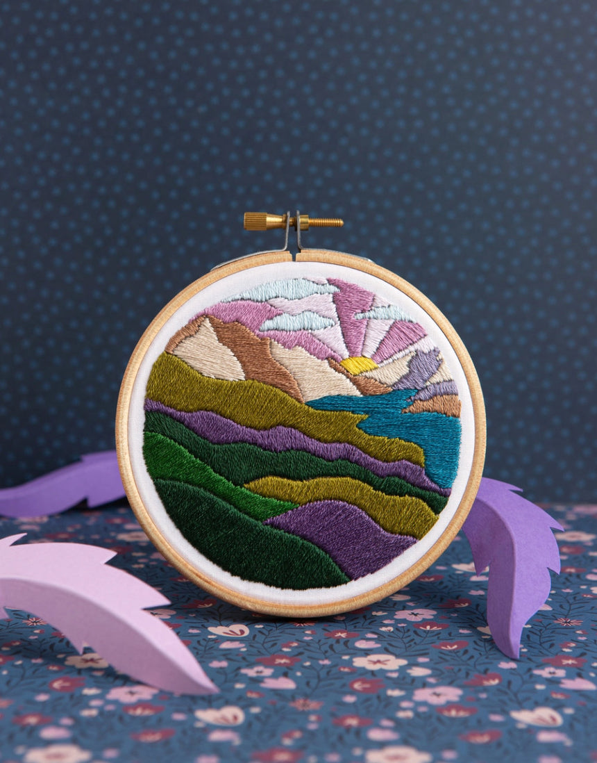 Highland Hike Mini Embroidery Kit, Hawthorn Handmade