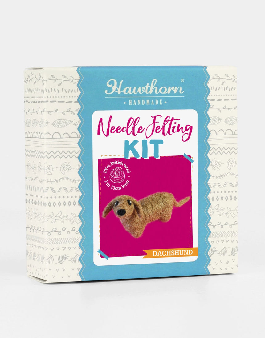 Dachshund Mini Needle Felting Kit, Hawthorn Handmade