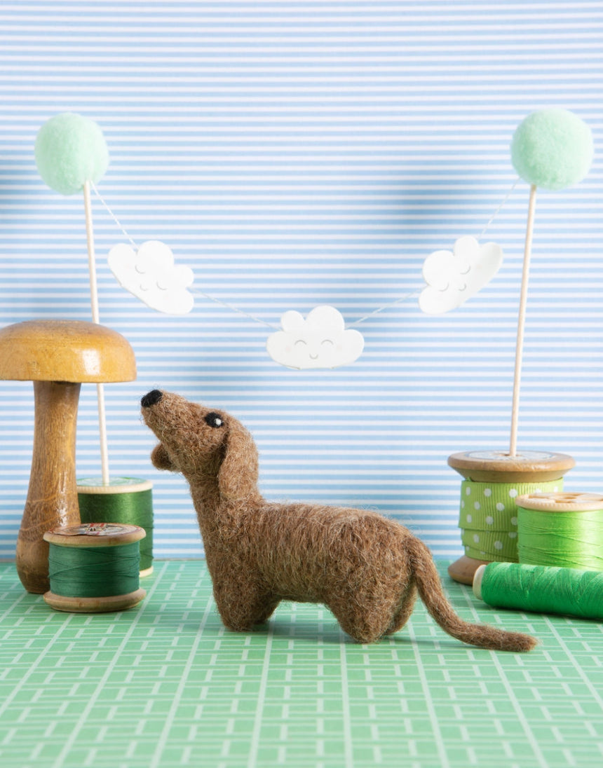 Dachshund Mini Needle Felting Kit, Hawthorn Handmade