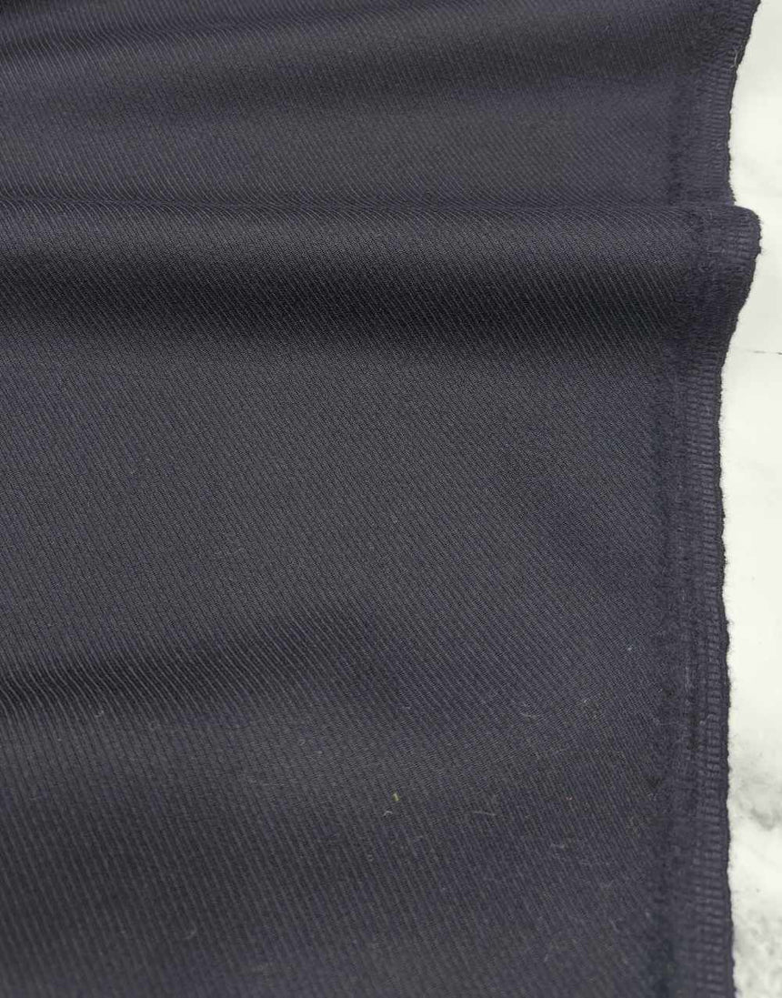 Navy Wool Twill Fabric