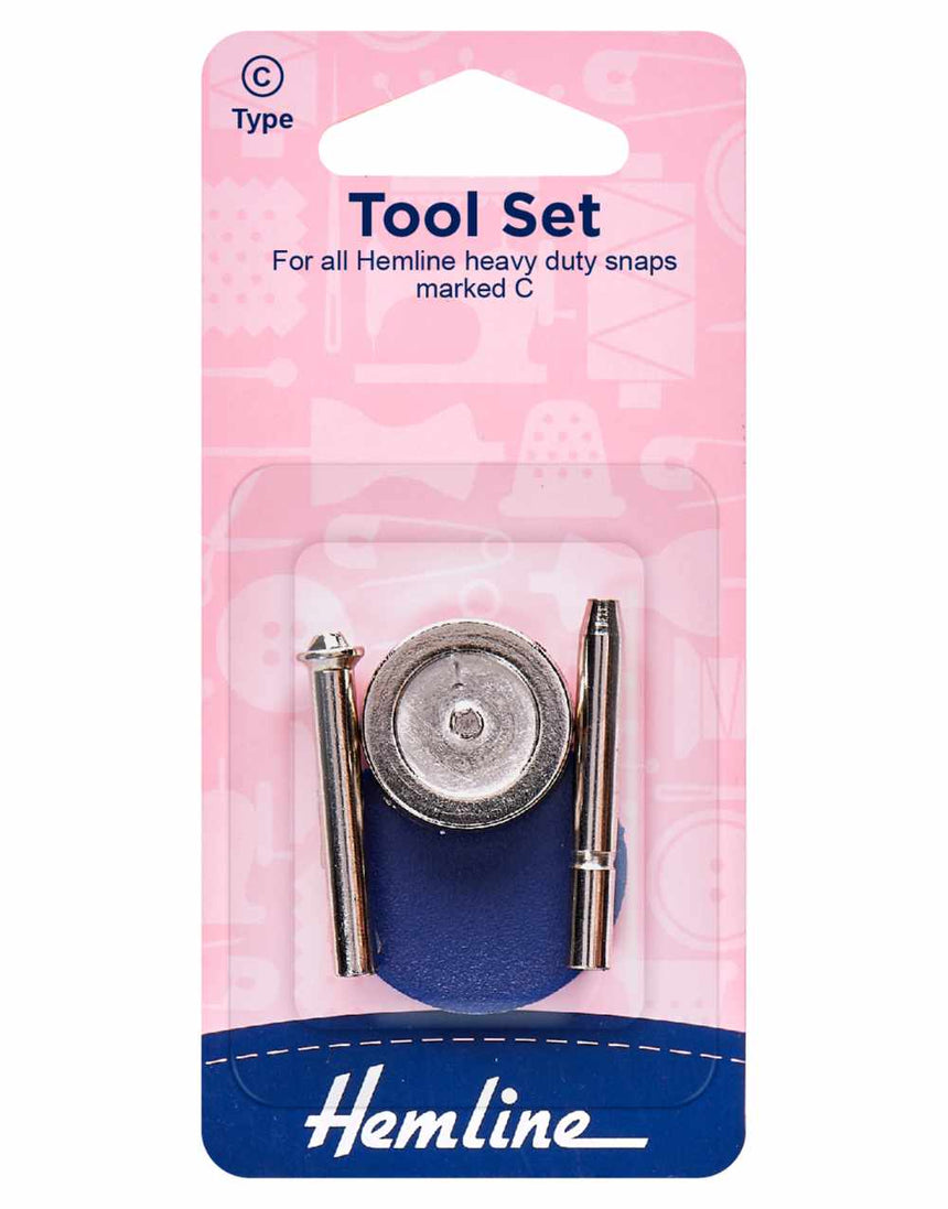 Tool Set for Heavy Duty Snaps, Type C