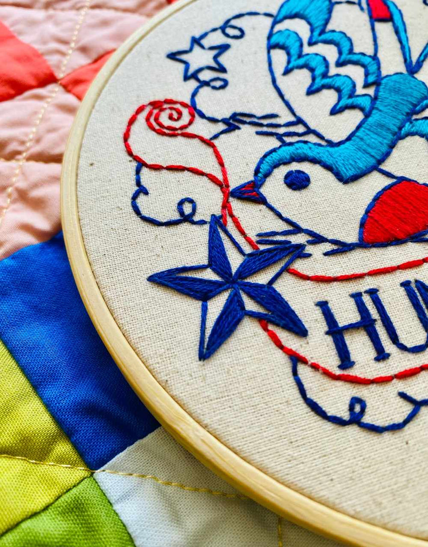 Hunky Dory Embroidery Kit, Hook Line & Tinker