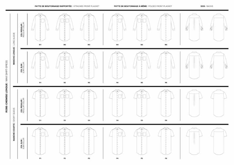 Aimé Unisex Shirt Sewing Pattern, I AM Patterns