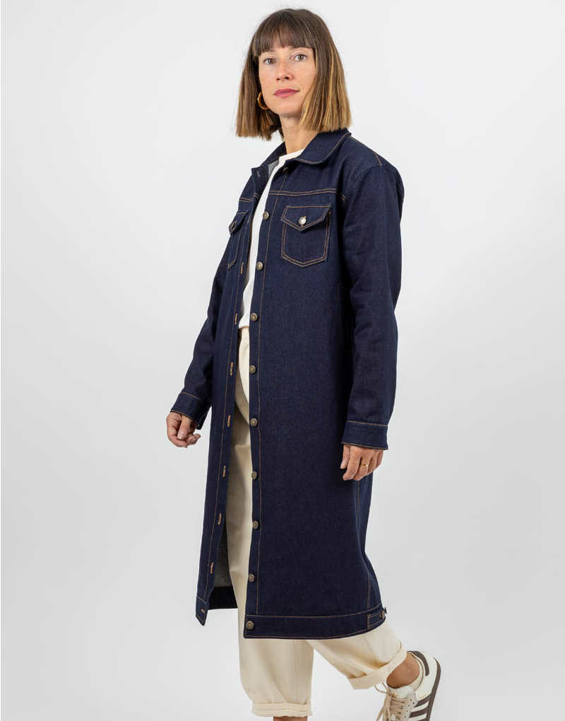 Gold Denim Jacket Sewing Pattern, I AM Patterns