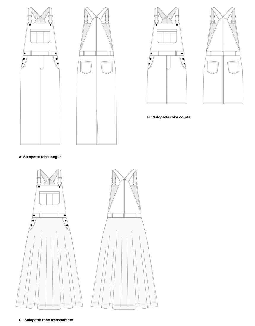 Crystal Pinafore Dress Sewing Pattern, I AM Patterns